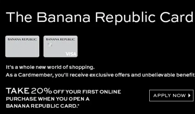 Banana Republic credit card manage