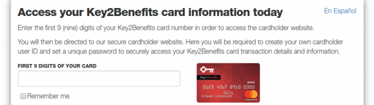 Key2Benefits Card Activate