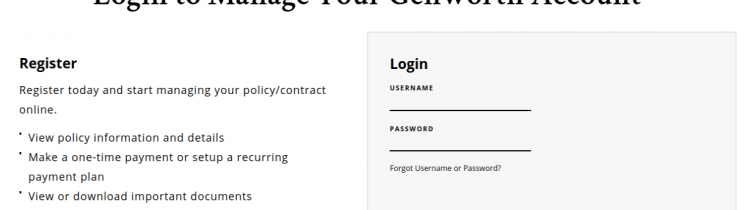 Genworth Customer Login