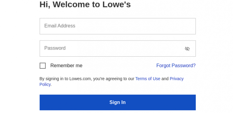 mylowes login