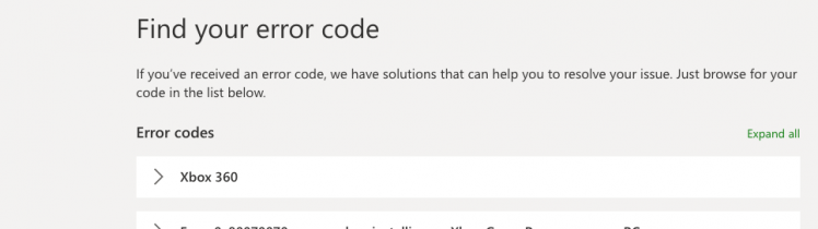 xbox error