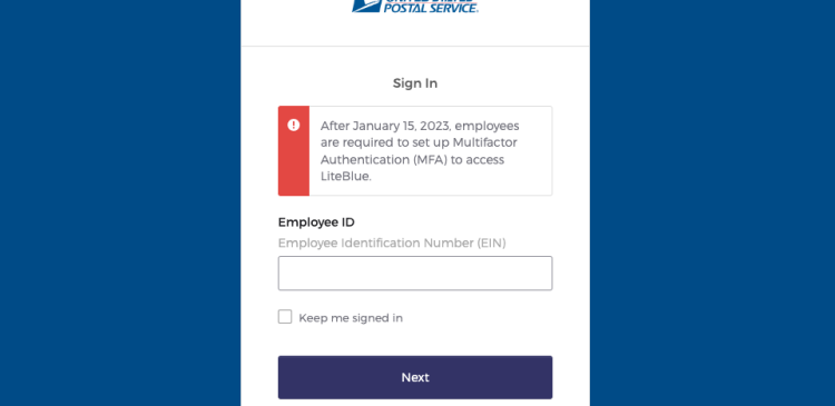 USPS Liteblue Login Page